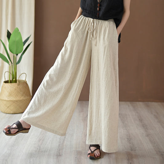 Women's Summer Linen Thin Wide-leg Pants