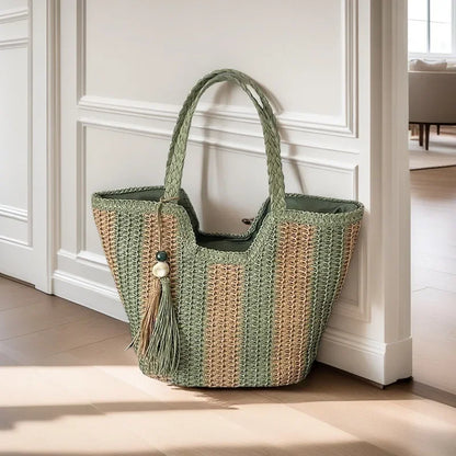 Women's Straw Woven Shoulder Bag