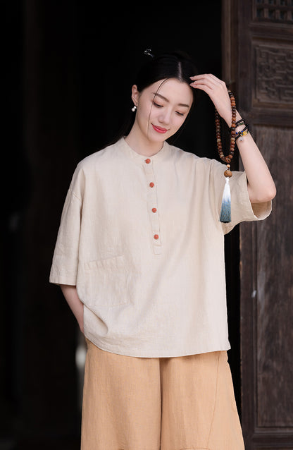 Spring Women's Linen Shirts