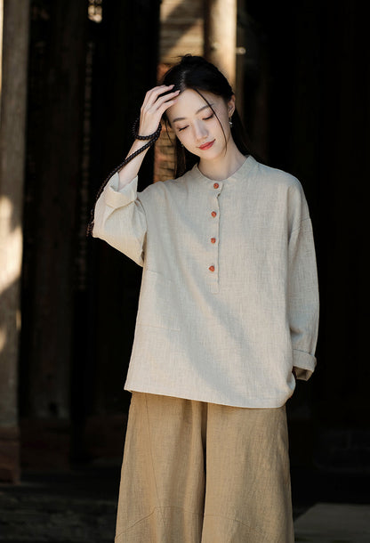 Spring Women's Linen Shirts