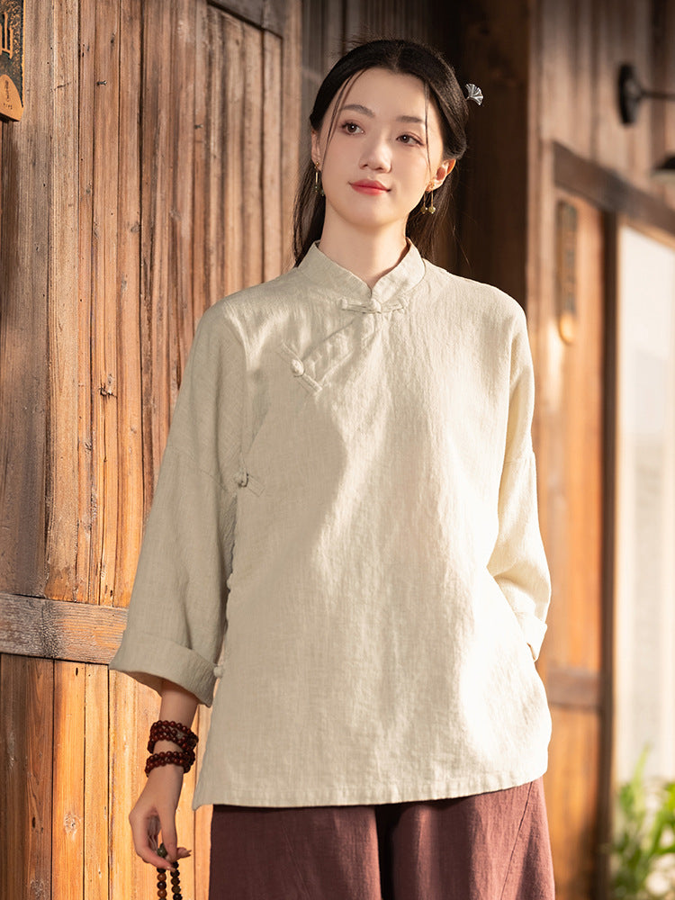 National Style Linen Shirt