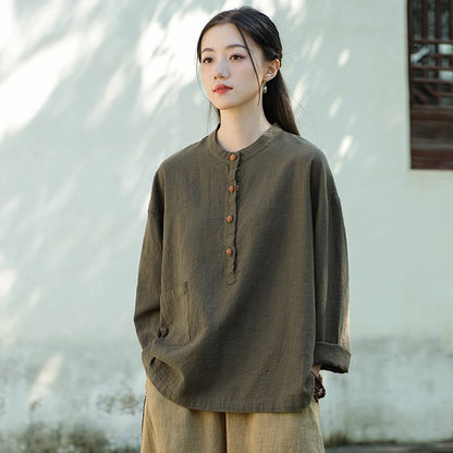 Spring Women's Linen Shirts