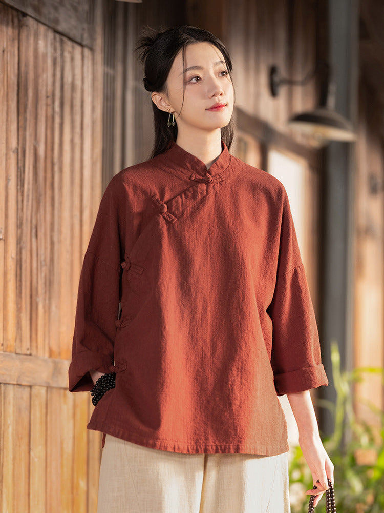 National Style Linen Shirt