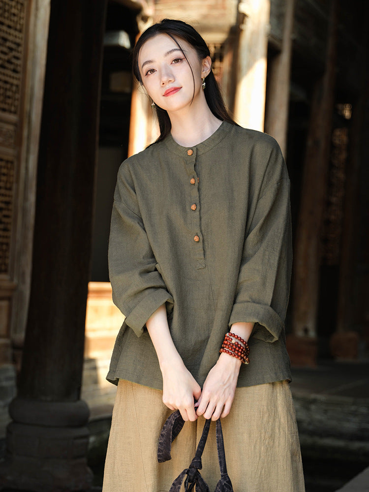 Spring Women's Linen Shirts