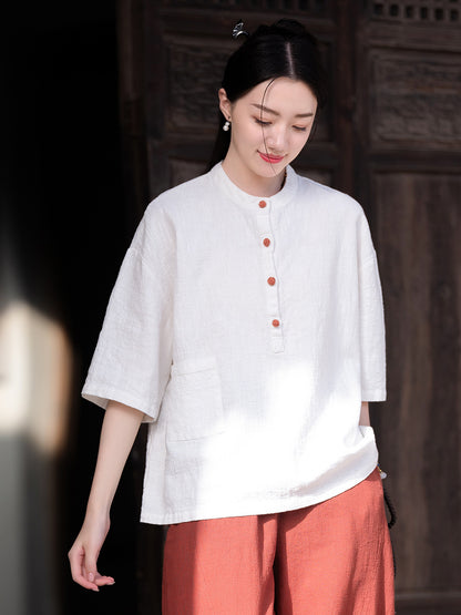 Spring Women's Linen Shirts