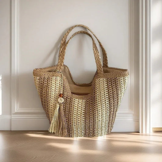 Women's Straw Woven Shoulder Bag