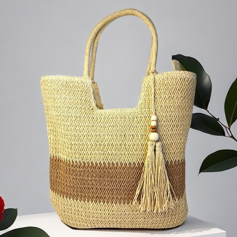 Women's Straw Plaited Article Shoulder bag