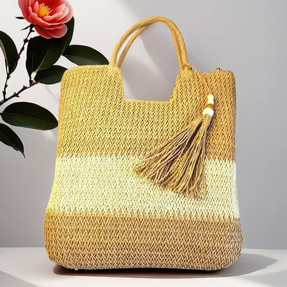 Women's Straw Plaited Article Shoulder bag