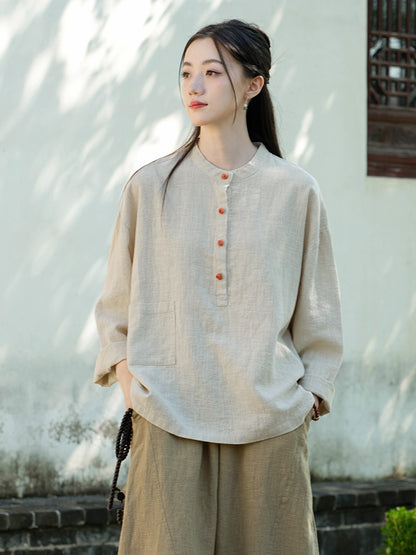 Spring Women's Linen Shirts