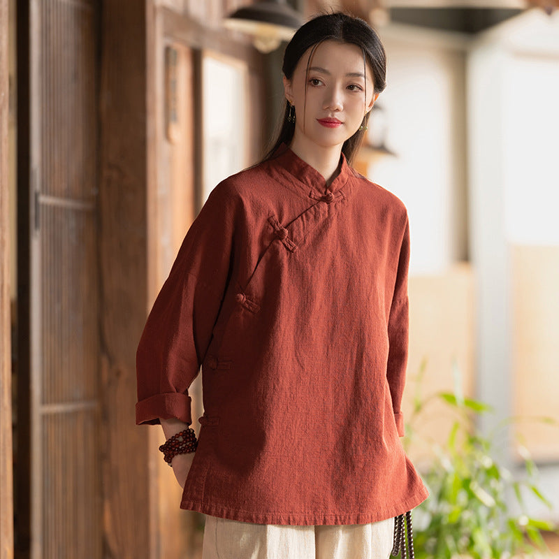 National Style Linen Shirt