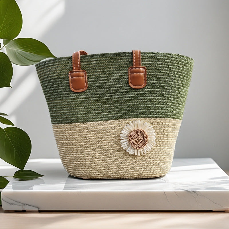 Women's Straw Woven Shoulder Bag