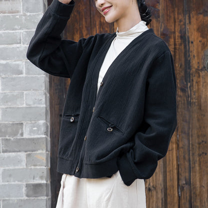 Women's Linen Cotton Cardigan