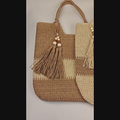 Women's Straw Plaited Article Shoulder bag